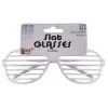 Rubies Costume Co. Inc White Slat Glasses
