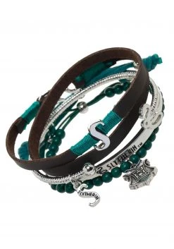 Bioworld Merchandising / Independent Sales Harry Potter Slytherin Arm Party Bracelet Set