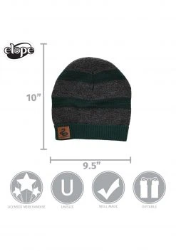 Elope Slytherin Heathered Knit Warm Beanie -Cheap Halloween Store slytherin heathered knit beanie alt 4