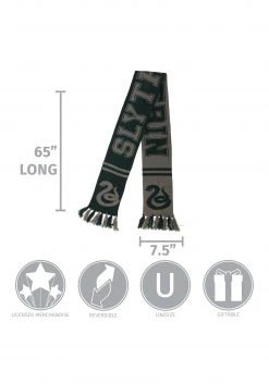 Elope Slytherin Reversible Winter Knit Scarf -Cheap Halloween Store slytherin reversible knit scarf alt 3