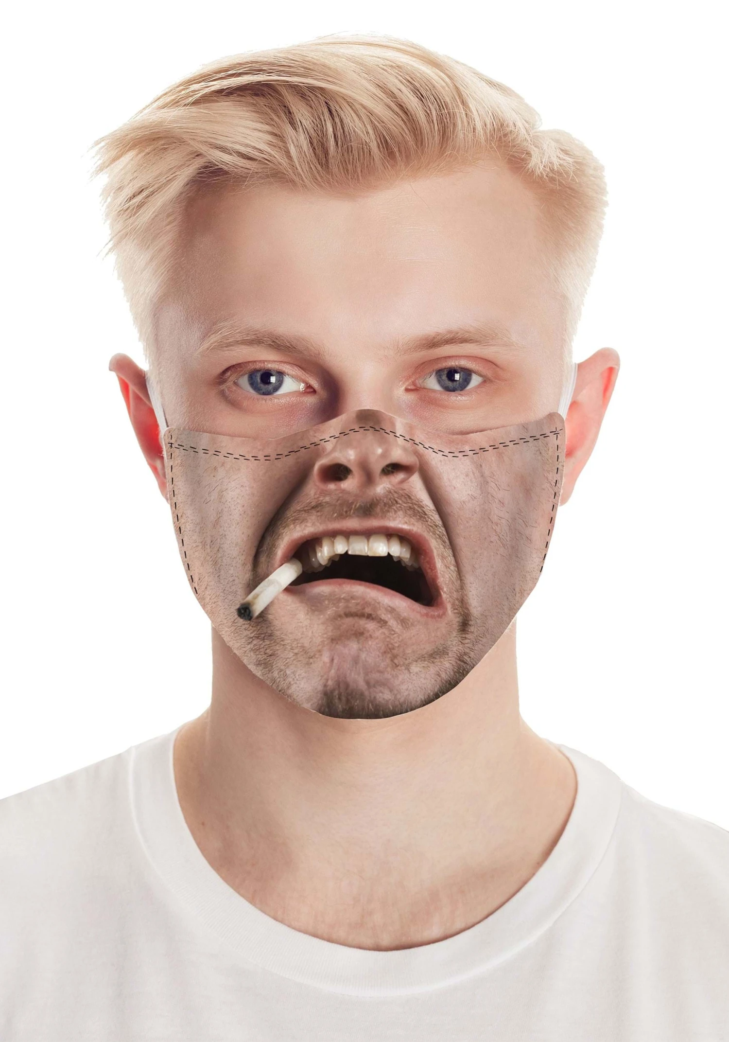 Creative Apparel Smoking Dude Face Mask 1 Creative Apparel Smoking Dude Face Mask