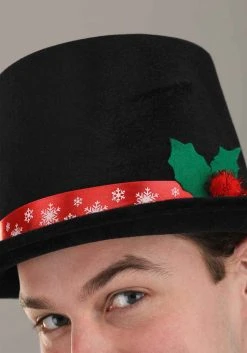Elope Snowman Top Hat For Adults -Cheap Halloween Store snowman top hat alt 2