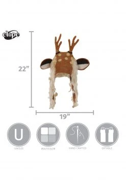 Elope Spotted Deer Heartfelted Hat -Cheap Halloween Store spotted deer heartfelted hat alt 3