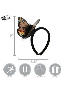 Elope Springy Butterfly Headband -Cheap Halloween Store springy butterfly headband alt 2