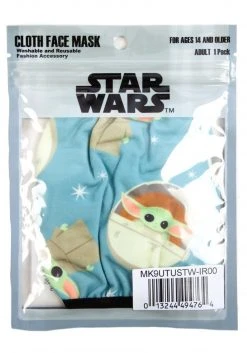 Bioworld Merchandising / Independent Sales Adult Adjustable The Child Star Wars Face Cover -Cheap Halloween Store star wars the child adjustable face cover alt 2