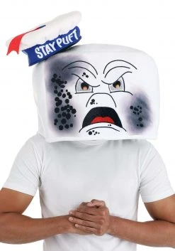 Elope Stay Puft Reversible Adult Hat Mask -Cheap Halloween Store stay puft reversible hat mask alt 4