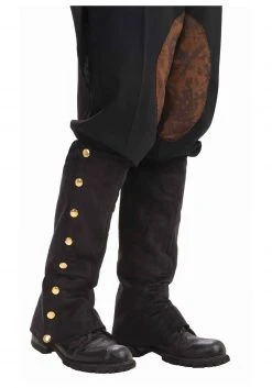 Forum Novelties, Inc Steampunk Black Suede Spats