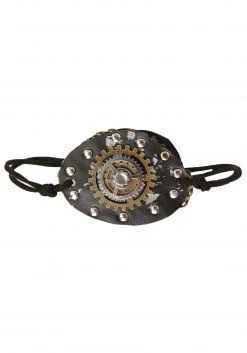 H.M. Smallwares Steampunk Chain Link Eye Patch Accessory