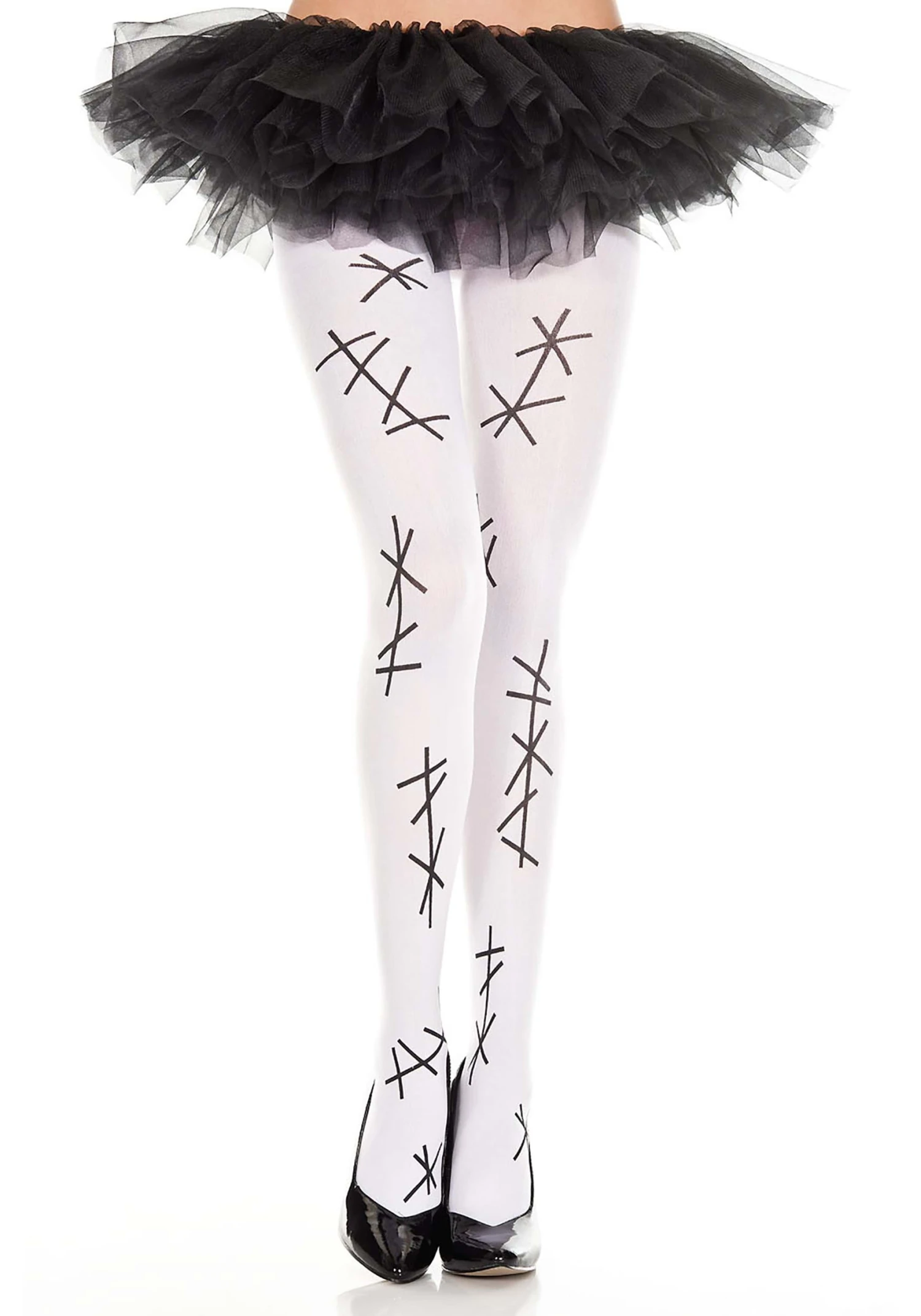 Music Legs Stitched Tights For Women 1 Music Legs Stitched Tights For Women