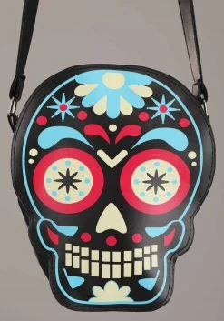 Fushengyuan Industry CO., Sugar Skull Print Purse -Cheap Halloween Store sugar skull purse alt 2
