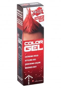 Developlus Splat- Temporary Color Styling Gel In Red