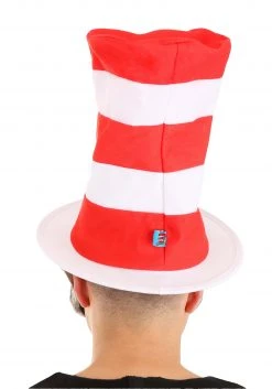 Elope The Cat In The Hat Latex Mask & Hat Kit -Cheap Halloween Store the cat in the hat latex mask hat kit alt 3