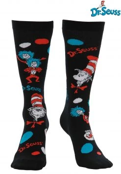 Elope The Cat In The Hat Pattern Socks Adult's