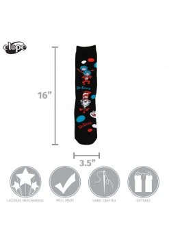 Elope The Cat In The Hat Pattern Socks Adult's -Cheap Halloween Store the cat in the hat pattern socks adult alt 3