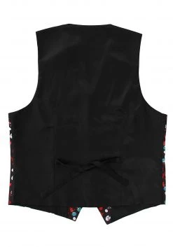 Elope The Cat In The Hat Pattern Vest & Bow Tie Kit -Cheap Halloween Store the cat in the hat pattern vest bow tie kit alt 4