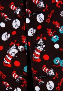 Elope The Cat In The Hat Pattern Vest & Bow Tie Kit -Cheap Halloween Store the cat in the hat pattern vest bow tie kit alt 9