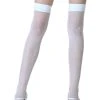 Leg Avenue Women's Thigh High White Stockings