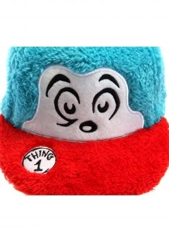 Elope Dr. Seuss | Thing 1 Fuzzy Cap -Cheap Halloween Store thing 1 fuzzy cap alt 5