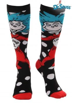 Elope Thing 1 & Thing 2 Knee High Costume Socks