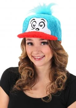 Elope Dr Seuss | Thing 2 Fuzzy Cap -Cheap Halloween Store thing 2 fuzzy cap alt 2