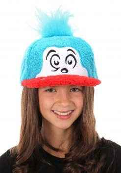 Elope Dr Seuss | Thing 2 Fuzzy Cap -Cheap Halloween Store thing 2 fuzzy cap alt 3