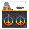Amscan Tie Dye Peace Earrings