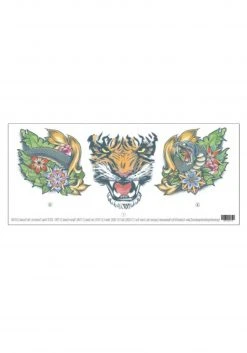 Tinsley Transfers Neck Tiger Tattoo -Cheap Halloween Store tiger neck tattoo alt 2