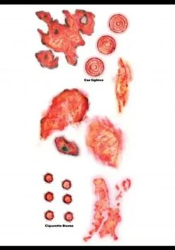 Tinsley Transfers Trauma Burned Temporary Costume Tattoo -Cheap Halloween Store trauma burned temporary tattoo alt 2