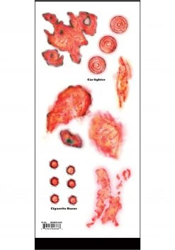 Tinsley Transfers Trauma Burned Temporary Costume Tattoo -Cheap Halloween Store trauma burned temporary tattoo alt 3