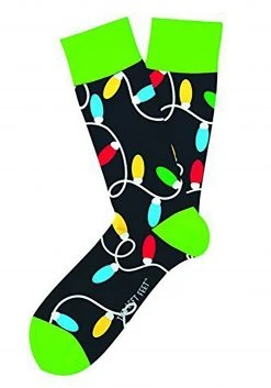DM Merchandising The Two Left Feet Lotsa Christmas Lights Adult Socks