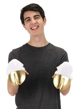 Elope Gold Unicorn Costume Front Hooves -Cheap Halloween Store unicorn costume front hooves gold alt 2