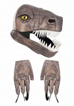 Elope Jawesome Velociraptor Costume Hat & Gloves Set -Cheap Halloween Store velociraptor jawesome hat alt 4