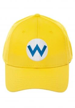 Bioworld Merchandising / Independent Sales Wario Flex Fit Cap -Cheap Halloween Store wario flex fit cap alt 2