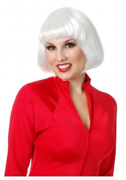 Charades White Bob Wig