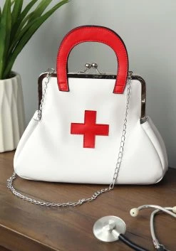 Fushengyuan Industry CO., White Nurse Costume Accessory Purse