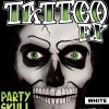 Tinsley Transfers White Party Skull Tattoo Kit