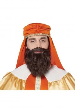 California Costume Collection Wise Man Brown Wig And Beard For Men