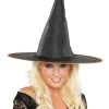 Seasons (HK) Ltd. Classic Witch Hat With Orange Trim