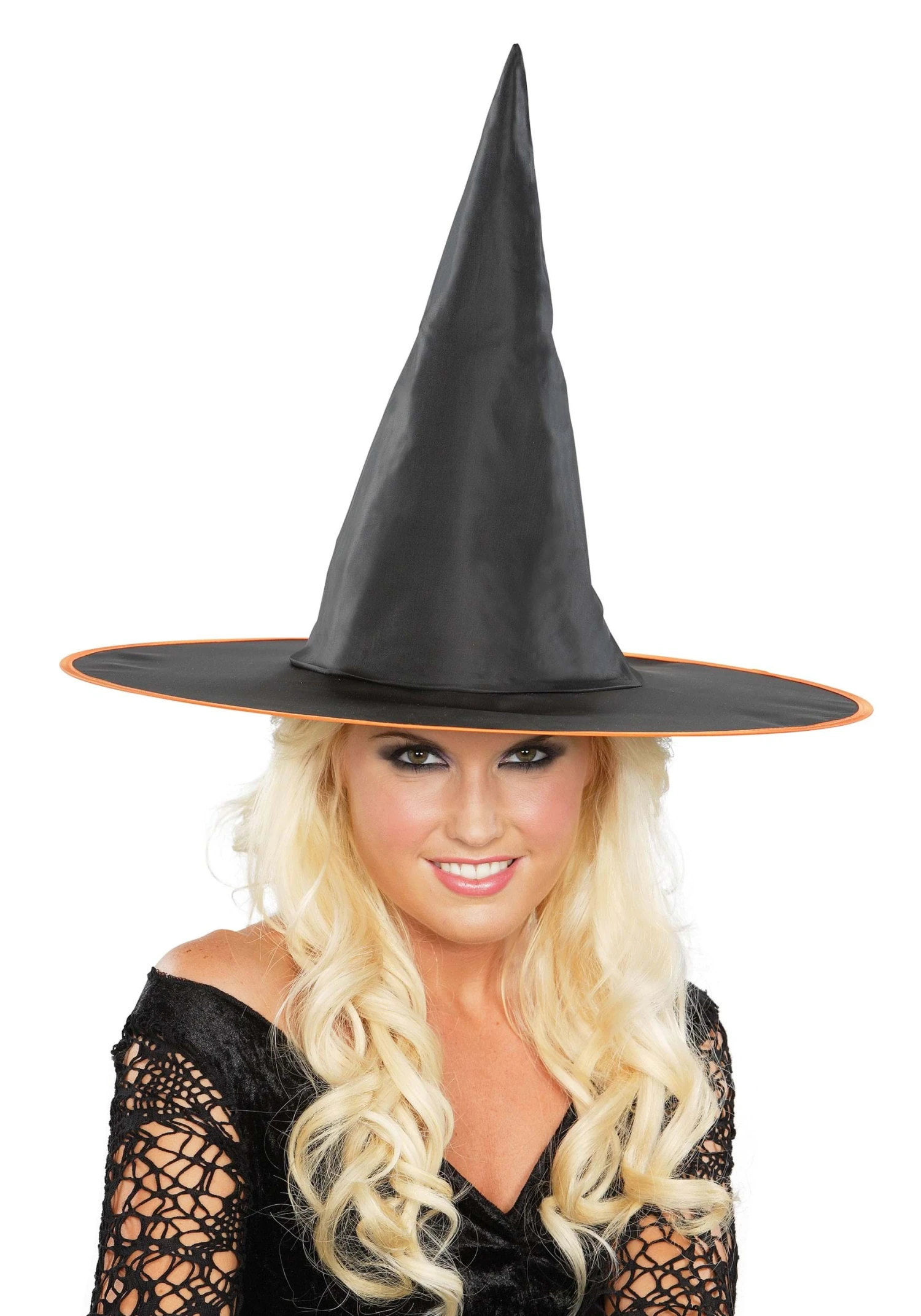 Seasons (HK) Ltd. Classic Witch Hat With Orange Trim 1 Seasons (HK) Ltd. Classic Witch Hat With Orange Trim