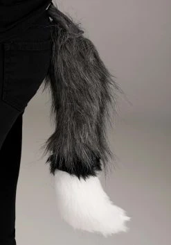 Yao Hats Wolf Hood, Hands & Tail Costume Accessory Kit -Cheap Halloween Store wolf hood hands tail kit alt 3