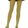 Leg Avenue Black And Yellow Striped Nylon Tights For Women