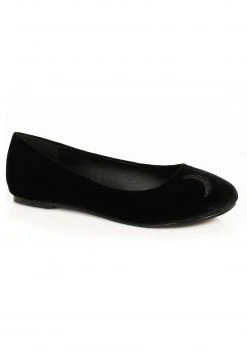Ellie Women's Black Crescent Witch Flat