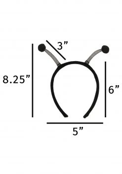 Elope Black Bug Antennae -Cheap Halloween Store womens black insect antennae alt 4