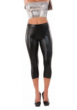 Forum Novelties, Inc Women's Black Metallic Sheen Leggings
