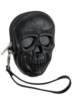 Comeco Women's Black Skull Wristlet Accessory