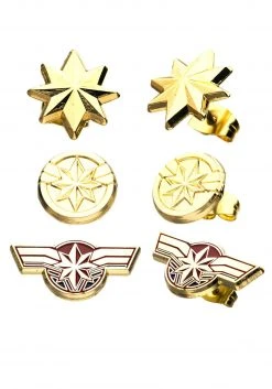 SALESONE Captain Marvel Earring Studs Set