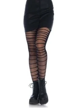 Leg Avenue Double Layer Shredded Spandex Tights For Women