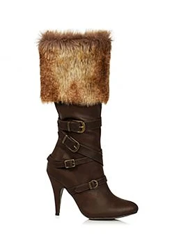 Ellie Fur Trimmed Viking Boots For Women