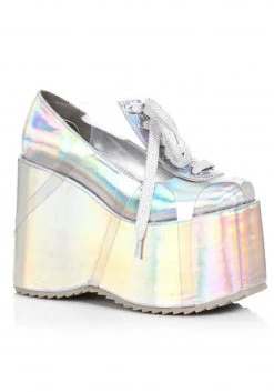 Ellie Hologram Platform Shoes For Women