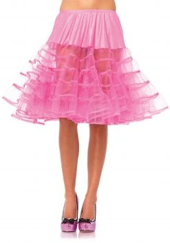 Leg Avenue Women's Knee Length Pink Petticoat